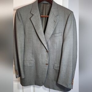 CANALI 100% pure virgin wool made in Italy sz 48 men's blazer coat hint green